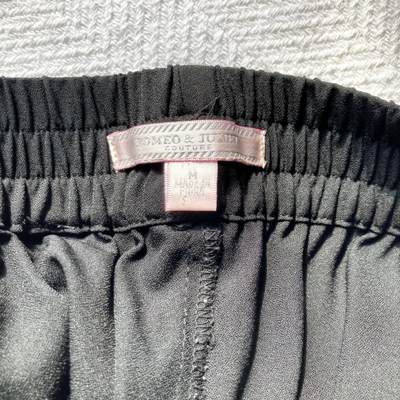 Romeo & Juliet Couture Black Fashion Jogger Medium Dress Office Slacks - Picture 3 of 7